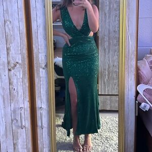 Hello Molly Green Sequin Dress